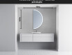Moderné LED Polokruhové Zrkadlo - Štýlové Osvetlenie pre Kúpeľňu A222 #5