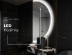 Moderné LED Polokruhové Zrkadlo - Štýlové Osvetlenie pre Kúpeľňu A222 #8