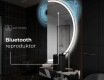 Moderné LED Polokruhové Zrkadlo - Štýlové Osvetlenie pre Kúpeľňu A222 #5