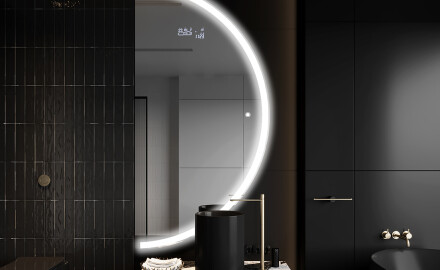 Moderné LED Polokruhové Zrkadlo - Štýlové Osvetlenie pre Kúpeľňu A222