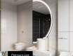 Moderné LED Polokruhové Zrkadlo - Štýlové Osvetlenie pre Kúpeľňu A223 #4