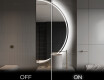 Moderné LED Polokruhové Zrkadlo - Štýlové Osvetlenie pre Kúpeľňu A223 #3