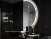 Moderné LED Polokruhové Zrkadlo - Štýlové Osvetlenie pre Kúpeľňu A223 #8