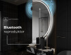 Moderné LED Polokruhové Zrkadlo - Štýlové Osvetlenie pre Kúpeľňu A223 #5