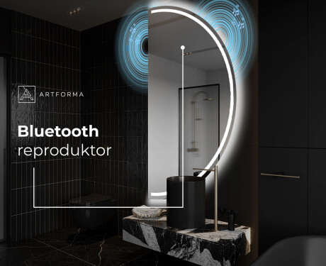 Moderné LED Polokruhové Zrkadlo - Štýlové Osvetlenie pre Kúpeľňu A223 #5