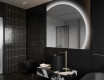 Moderné LED Polokruhové Zrkadlo - Štýlové Osvetlenie pre Kúpeľňu Q221
