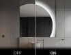 Moderné LED Polokruhové Zrkadlo - Štýlové Osvetlenie pre Kúpeľňu Q221 #3