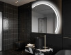 Moderné LED Polokruhové Zrkadlo - Štýlové Osvetlenie pre Kúpeľňu Q222