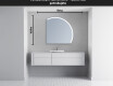 Moderné LED Polokruhové Zrkadlo - Štýlové Osvetlenie pre Kúpeľňu Q222 #5