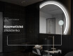 Moderné LED Polokruhové Zrkadlo - Štýlové Osvetlenie pre Kúpeľňu Q222 #5