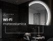 Moderné LED Polokruhové Zrkadlo - Štýlové Osvetlenie pre Kúpeľňu Q222 #7