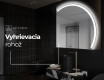 Moderné LED Polokruhové Zrkadlo - Štýlové Osvetlenie pre Kúpeľňu Q222 #9