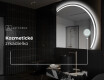 Moderné LED Polokruhové Zrkadlo - Štýlové Osvetlenie pre Kúpeľňu Q223 #5