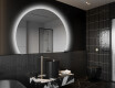 Moderné LED Polokruhové Zrkadlo - Štýlové Osvetlenie pre Kúpeľňu W221