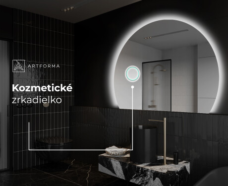 Moderné LED Polokruhové Zrkadlo - Štýlové Osvetlenie pre Kúpeľňu W221 #5