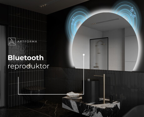 Moderné LED Polokruhové Zrkadlo - Štýlové Osvetlenie pre Kúpeľňu W221 #6