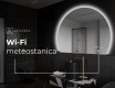 Moderné LED Polokruhové Zrkadlo - Štýlové Osvetlenie pre Kúpeľňu W221 #7