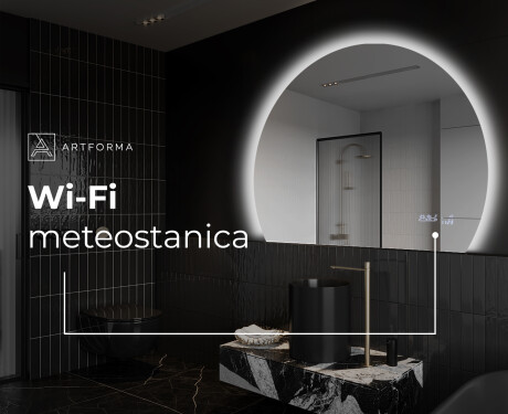 Moderné LED Polokruhové Zrkadlo - Štýlové Osvetlenie pre Kúpeľňu W221 #7