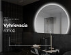 Moderné LED Polokruhové Zrkadlo - Štýlové Osvetlenie pre Kúpeľňu W221 #9