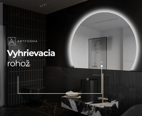 Moderné LED Polokruhové Zrkadlo - Štýlové Osvetlenie pre Kúpeľňu W221 #9