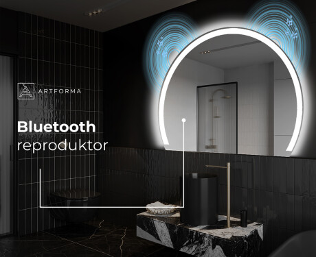 Moderné LED Polokruhové Zrkadlo - Štýlové Osvetlenie pre Kúpeľňu W222 #6