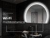 Moderné LED Polokruhové Zrkadlo - Štýlové Osvetlenie pre Kúpeľňu W222 #7