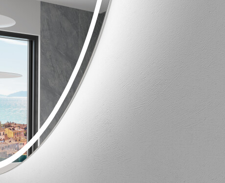 Moderné LED Polokruhové Zrkadlo - Štýlové Osvetlenie pre Kúpeľňu W223 #2