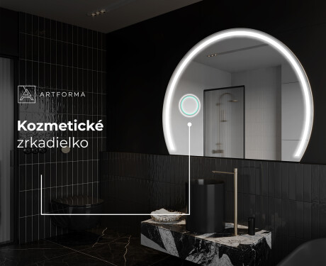 Moderné LED Polokruhové Zrkadlo - Štýlové Osvetlenie pre Kúpeľňu W223 #6