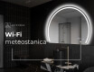 Moderné LED Polokruhové Zrkadlo - Štýlové Osvetlenie pre Kúpeľňu W223 #7