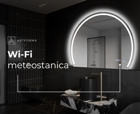 Moderné LED Polokruhové Zrkadlo - Štýlové Osvetlenie pre Kúpeľňu W223 #7