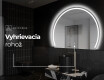 Moderné LED Polokruhové Zrkadlo - Štýlové Osvetlenie pre Kúpeľňu W223 #9