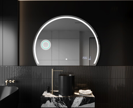 Moderné LED Polokruhové Zrkadlo - Štýlové Osvetlenie pre Kúpeľňu W223 #10