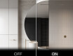 Moderné LED Polokruhové Zrkadlo - Štýlové Osvetlenie pre Kúpeľňu D221 #3