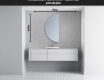 Moderné LED Polokruhové Zrkadlo - Štýlové Osvetlenie pre Kúpeľňu D221 #4