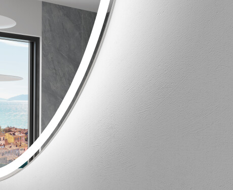 Moderné LED Polokruhové Zrkadlo - Štýlové Osvetlenie pre Kúpeľňu D222 #2