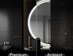 Moderné LED Polokruhové Zrkadlo - Štýlové Osvetlenie pre Kúpeľňu D222