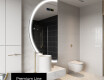 Moderné LED Polokruhové Zrkadlo - Štýlové Osvetlenie pre Kúpeľňu D222 #4