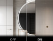 Moderné LED Polokruhové Zrkadlo - Štýlové Osvetlenie pre Kúpeľňu D222 #3