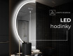 Moderné LED Polokruhové Zrkadlo - Štýlové Osvetlenie pre Kúpeľňu D222 #7