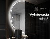 Moderné LED Polokruhové Zrkadlo - Štýlové Osvetlenie pre Kúpeľňu D223 #8
