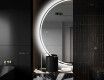 Moderné LED Polokruhové Zrkadlo - Štýlové Osvetlenie pre Kúpeľňu D223 #9