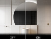 Moderné LED Polokruhové Zrkadlo - Štýlové Osvetlenie pre Kúpeľňu X221 #3