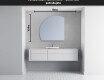 Moderné LED Polokruhové Zrkadlo - Štýlové Osvetlenie pre Kúpeľňu X221 #4