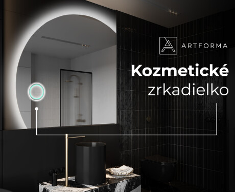 Moderné LED Polokruhové Zrkadlo - Štýlové Osvetlenie pre Kúpeľňu X221 #9