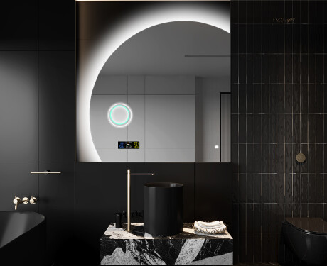Moderné LED Polokruhové Zrkadlo - Štýlové Osvetlenie pre Kúpeľňu X221 #10