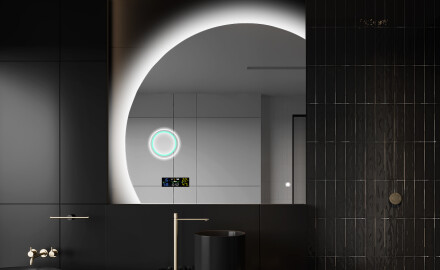 Moderné LED Polokruhové Zrkadlo - Štýlové Osvetlenie pre Kúpeľňu X221