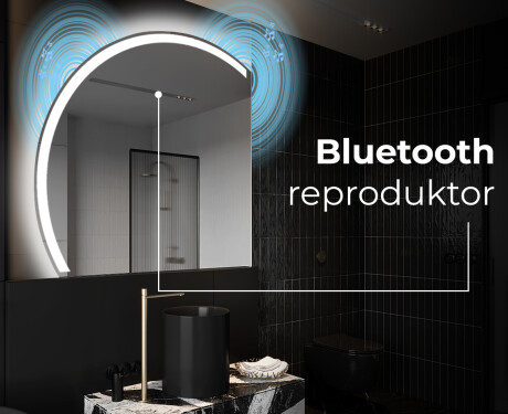 Moderné LED Polokruhové Zrkadlo - Štýlové Osvetlenie pre Kúpeľňu X222 #5