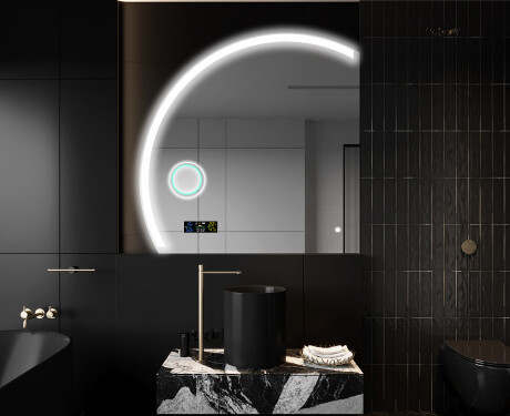 Moderné LED Polokruhové Zrkadlo - Štýlové Osvetlenie pre Kúpeľňu X222 #10