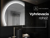 Moderné LED Polokruhové Zrkadlo - Štýlové Osvetlenie pre Kúpeľňu X222 #8