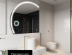 Moderné LED Polokruhové Zrkadlo - Štýlové Osvetlenie pre Kúpeľňu X223 #4